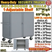 88VZ / Heavy-Duty Security Trucks with Adjustable Shelf