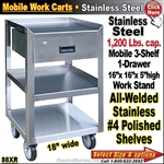 88XR / Stainless Steel Mobile Carts