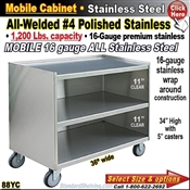 88YC / Stainless Steel Mobile Carts