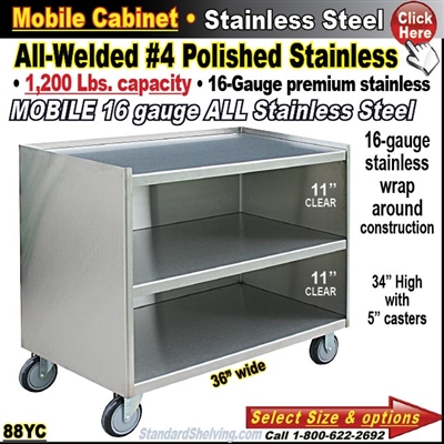 88YC / Stainless Steel Mobile Carts