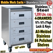 88YF / Stainless Steel Mobile Carts