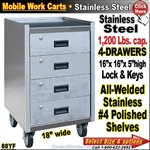 88YF / Stainless Steel Mobile Carts