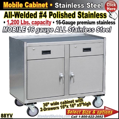 88YV / Stainless Steel Mobile Carts