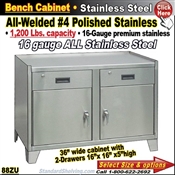 88ZU / Stainless Steel Bench Stands