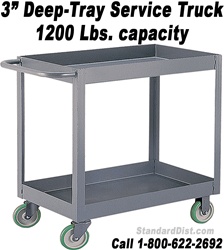 3" DEEP SHELF/TRAY SERVICE STOCK CARTS & TRUCKS (99LT)