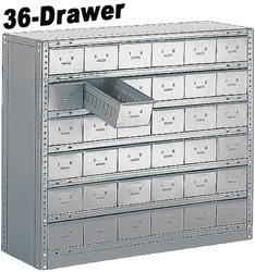 36 DRAWER STEEL CABINET 40"HIGH