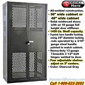 HAHW4VSC / See-Thru Vented Security Storage Cabinet