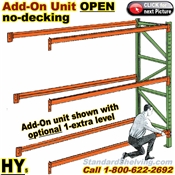 Pallet Rack ADD-ON Unit OPEN (no-decking) / HYAO