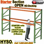 Pallet Racks Starter Unit OPEN (no-decking) / HYSO