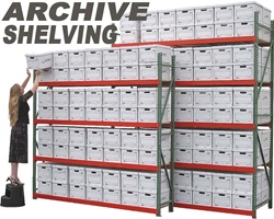 EXTRA HEAVY DUTY ARCHIVE RECORD STORAGE SHELVING (J2AS)