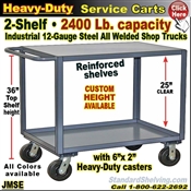 JMSE / Extra Heavy Duty 2-Shelf Service Cart