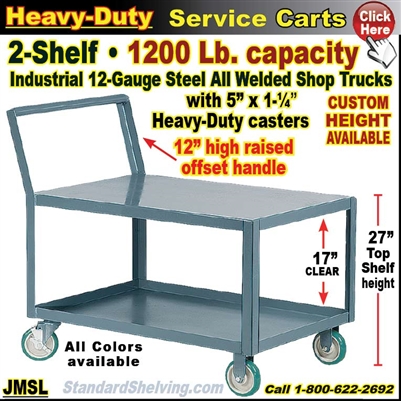 JMSL / Heavy Duty 2-Shelf Service Cart