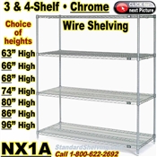 Industrial Chrome Wire Shelving / NX1A