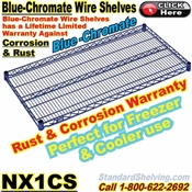 Blue-Chromate Wire Shelves / NX1CS