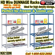 DUNNAGE 4-Shelf Wire Shelving / NX1DN