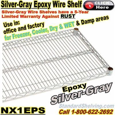 Silver Epoxy Wire Shelves / NX1EPS