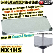 Galvanized Solid Shelves / NX1HS