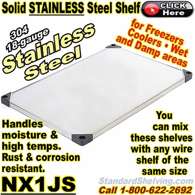 Stainless Steel Solid Shelves / NX1JS