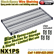 Black Epoxy Wire Shelves / NX1PS