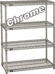 HEAVY-DUTY CHROME WIRE SHELVING (NXA)