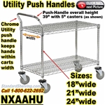 UTILITY-CART-HANDLES for Wire Shelving / NXAAHU