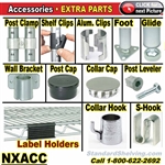 Accessories for Wire Shelving / NXACC