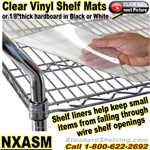 shelf LINER MATS for Wire Shelving / NXASM