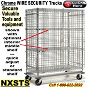 NXSTH / Heavy-Duty Chrome Security Wire Shelf Trucks