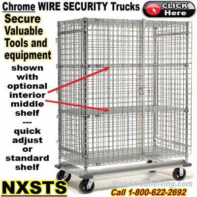 NXSTH / Heavy-Duty Chrome Security Wire Shelf Trucks