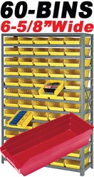 ECONOMY 60-BIN SHELVING STORAGE SYSTEM (QS6075) 60 BINS