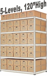 ARCHIVE RECORD STORAGE DOUBLE-RIVET SHELVING (S1A16)