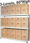 ARCHIVE RECORD STORAGE DOUBLE-RIVET SHELVING (S1A56)