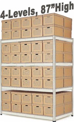 ARCHIVE RECORD STORAGE DOUBLE-RIVET SHELVING (S1A76)