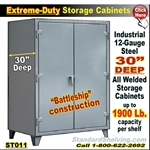 ST011 / Extreme-Duty 30"Deep Steel Storage Cabinets
