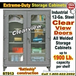 ST013 / Extreme-Duty Clear View Door Steel Cabinets