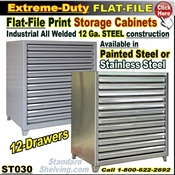 ST030 / Extreme Duty Stainless Steel Flat File Cabinet