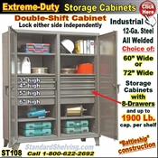 ST108 / Extreme Duty 8-Drawer Storage Cabinet