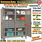 ST108 / Extreme Duty 8-Drawer Storage Cabinet