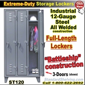 ST120 / Extreme-Duty Full Length Personal Lockers