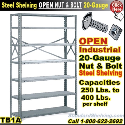 20 gauge Steel Shelving / N&B / TB1A