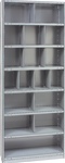 STEEL BIN UNIT WITH 17-OPENINGS, UNIT 87"HIGH (TBC)