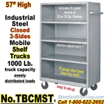 Steel Shelf Trucks Closed 3-Sides / TBCMST