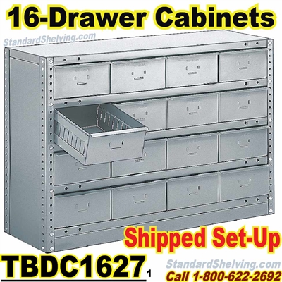 16-Drawer Steel Parts Cabinets / TBDC1627
