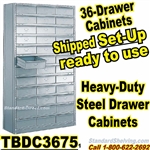 (36075) 36-Drawer Steel Parts Cabinets / TBDC3675