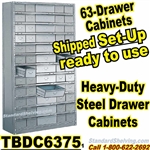 63-Drawer Steel Parts Cabinets / TBDC6375