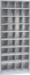 STEEL BIN UNIT WITH 36-OPENINGS, UNIT 87"HIGH (TBG)