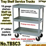 Tray 3-Shelf Service Trucks / TBSC3