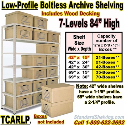 Low-Profile Archive Shelving  / TCARLP