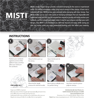 How To Place A Grip Mat In A MISTI Stamping Tool — Sprinkled With Glitter