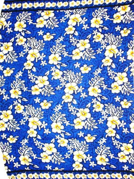 Blue Traditional Hawaiian Print